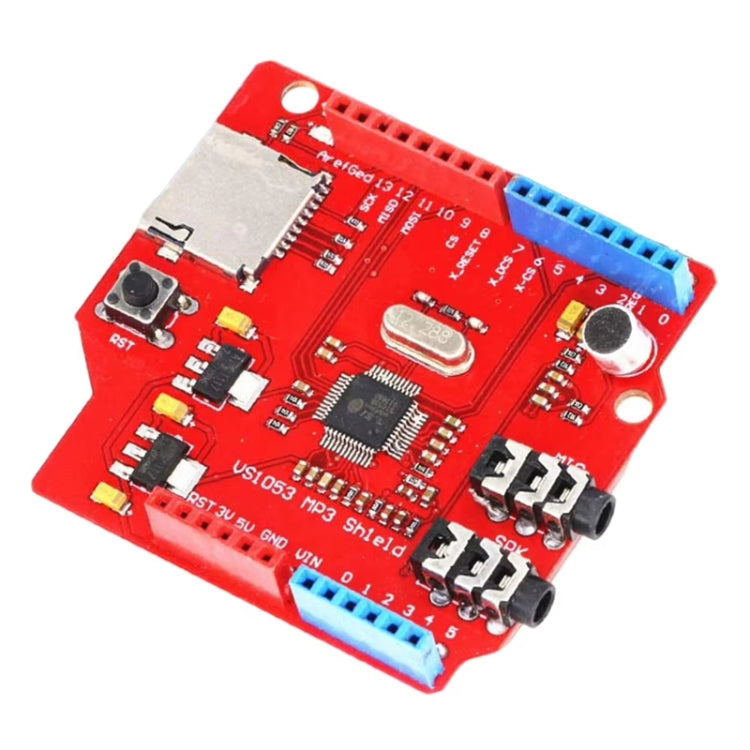 Scheda di sviluppo del modulo MP3 VS1053 con scheda di decodifica dell'amplificatore Interfaccia SPI Funzione di registrazione integrata, VS1053 MP3 Module Scheda di sviluppo del modulo MP3 VS1053 con scheda di decodifica dell'amplificatore Interfaccia SPI Funzione di registrazione integrata, VS1053 MP3 Module